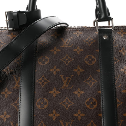 Louis Vuitton Monogram Macassar Keepall Bandouliere 55 7 of 9