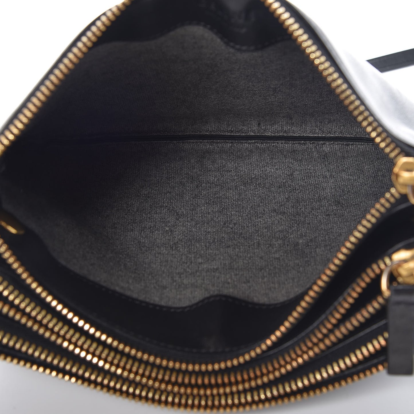 Lambskin Small Trio Crossbody Bag Black