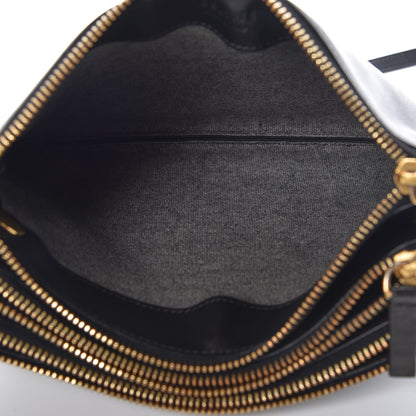 Celine Lambskin Small Trio Crossbody Bag Black 5 of 12