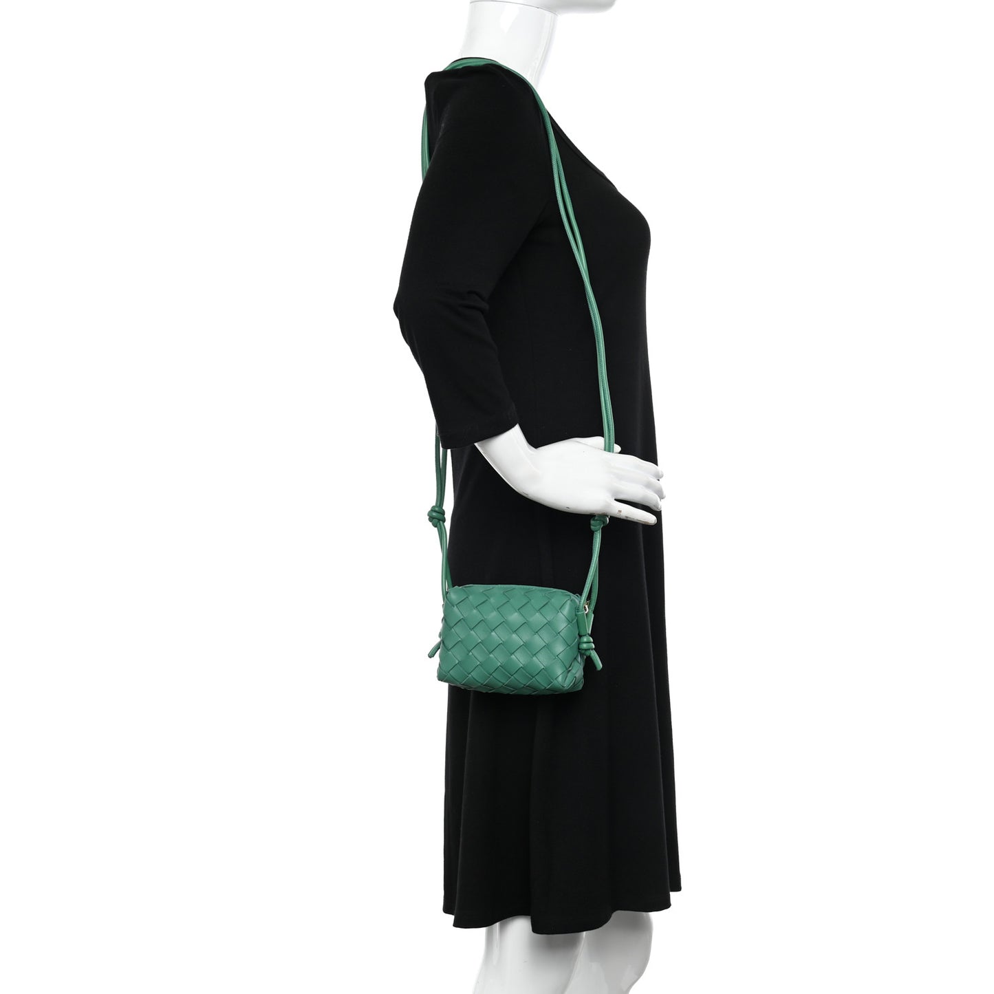 Nappa Intrecciato Candy Loop Camera Bag Mermaid
