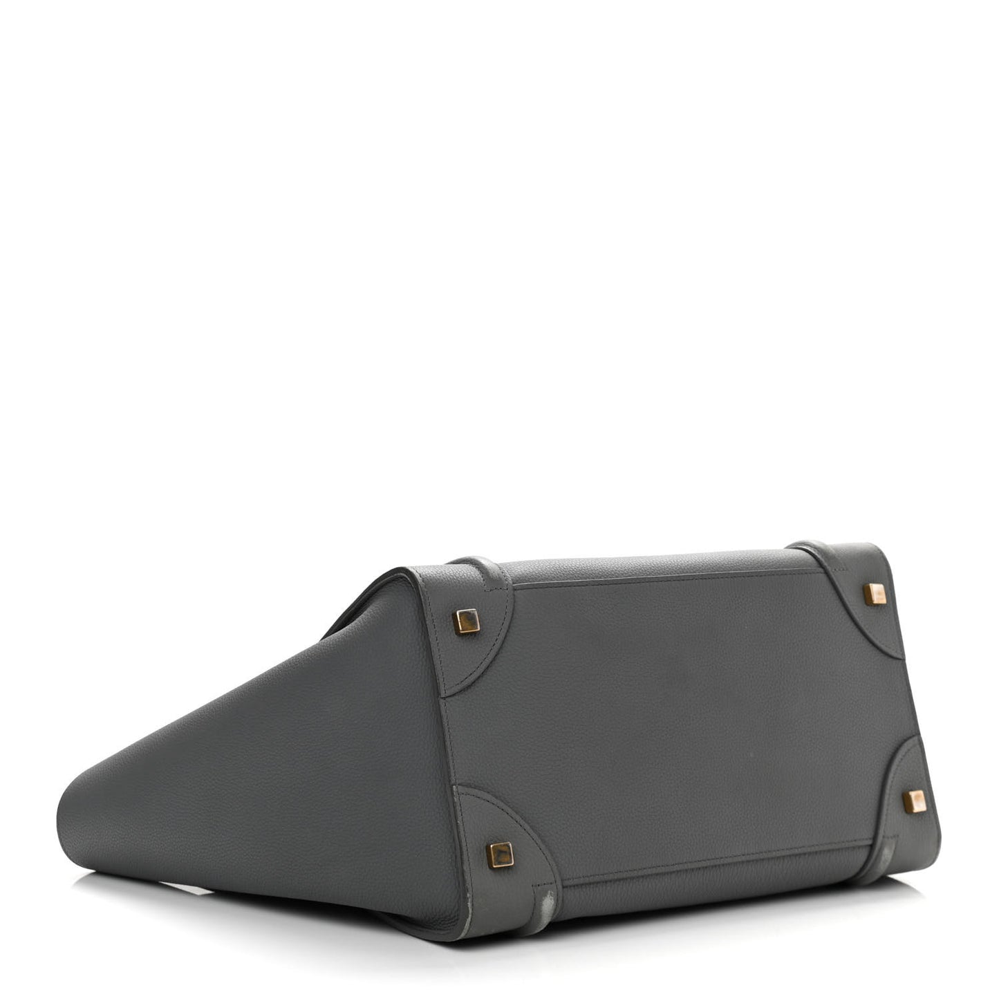 Drummed Calfskin Mini Luggage Kohl