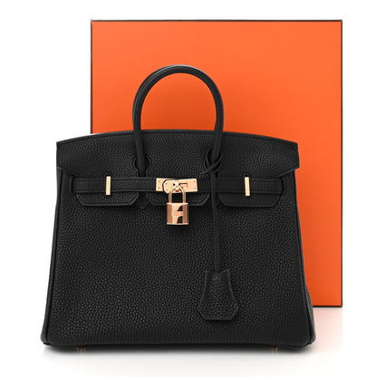 Hermes Togo Birkin 25 Black 11 of 11
