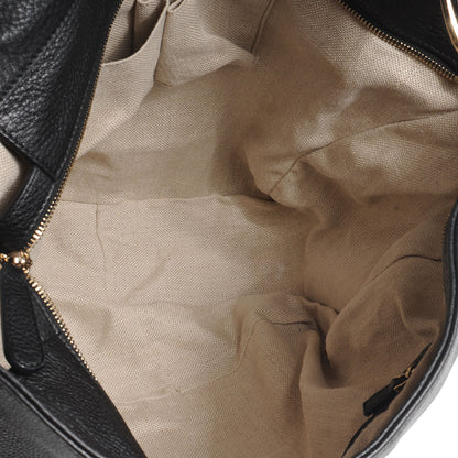Gucci Leather Greenwich Medium Shoulder Bag Black 5 of 7