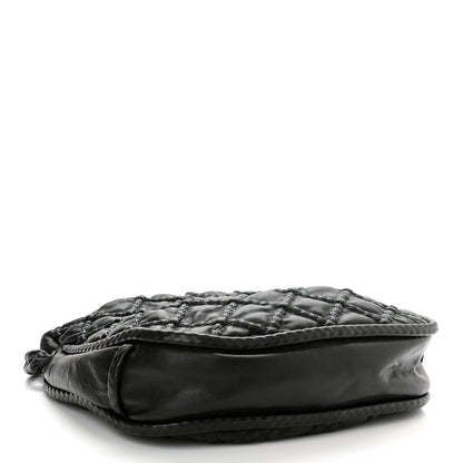 Chanel Quilted Lambskin Hidden Chain Hobo Black 4 of 10