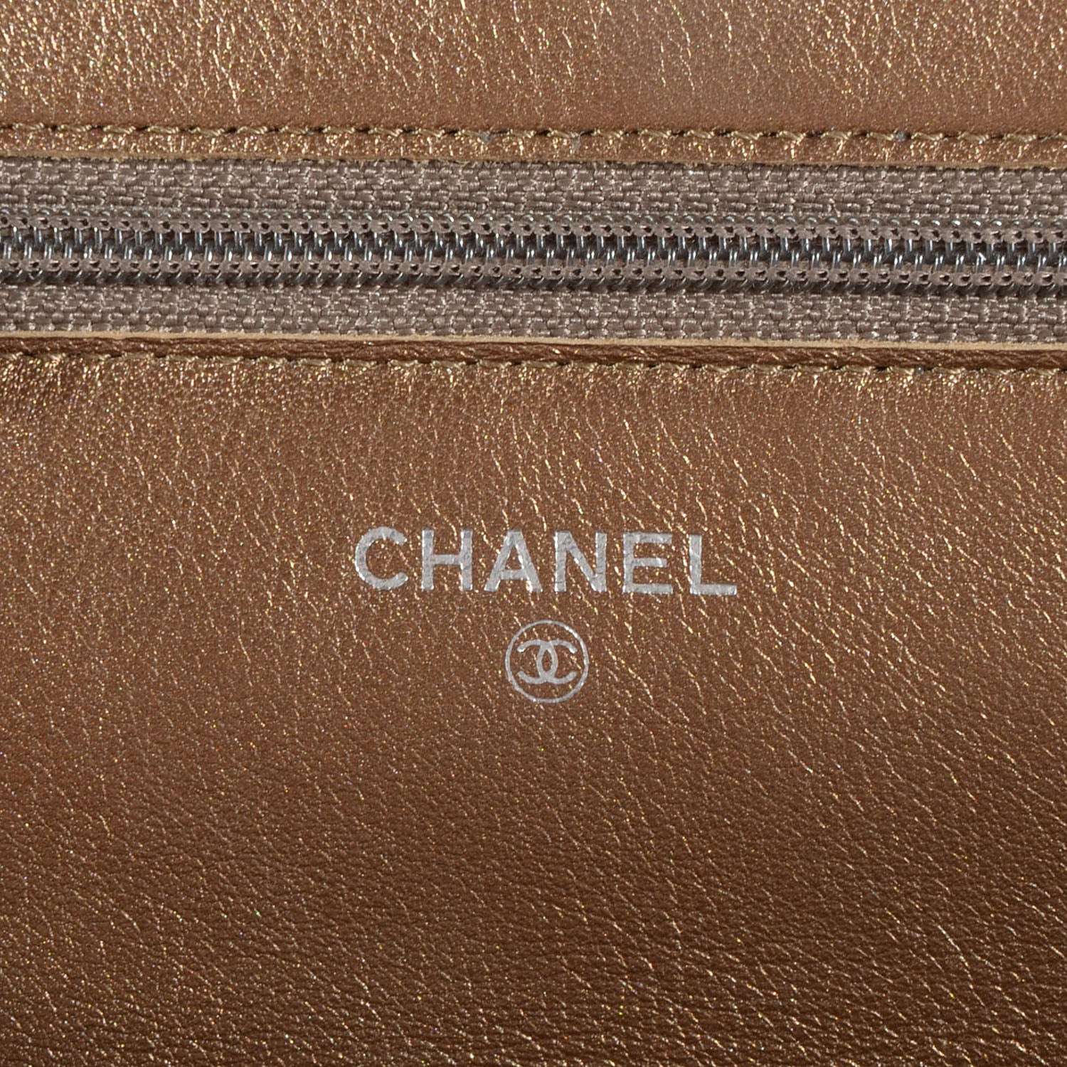 Chanel Caviar Wallet on Chain WOC Khaki 6 of 8