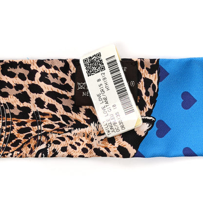 Hermes Silk Jungle Love Love Twilly Bleu Gitane Gris Bleuete 2 of 4