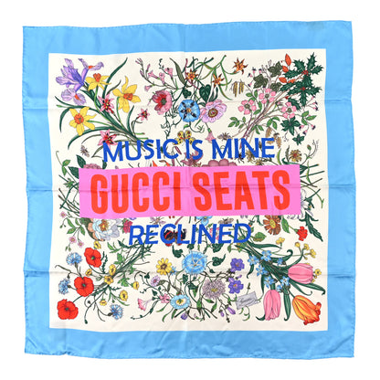 Gucci X Sony Silk Flora Square Scarf Multicolor 1 of 4