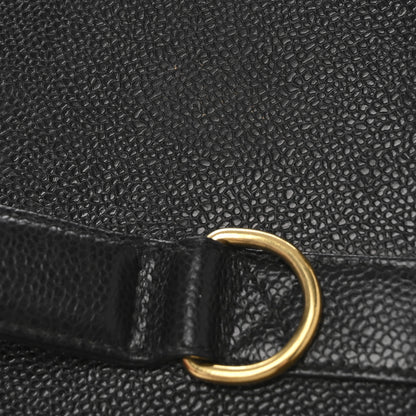 Chanel Caviar Timeless CC Large Cosmetic Train Case Black 13 of 13