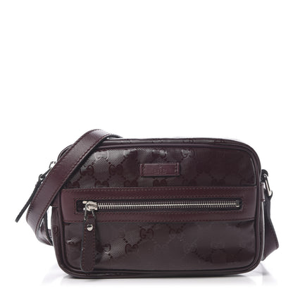 Gucci Imprime Monogram Small Shoulder Bag Bordeaux 1 of 10