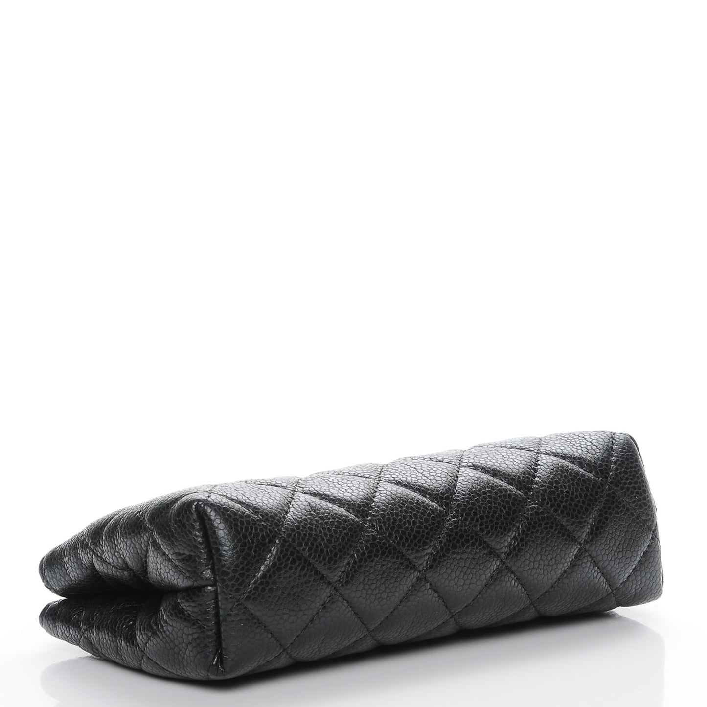 Caviar Quilted Small Cosmetic Case Black