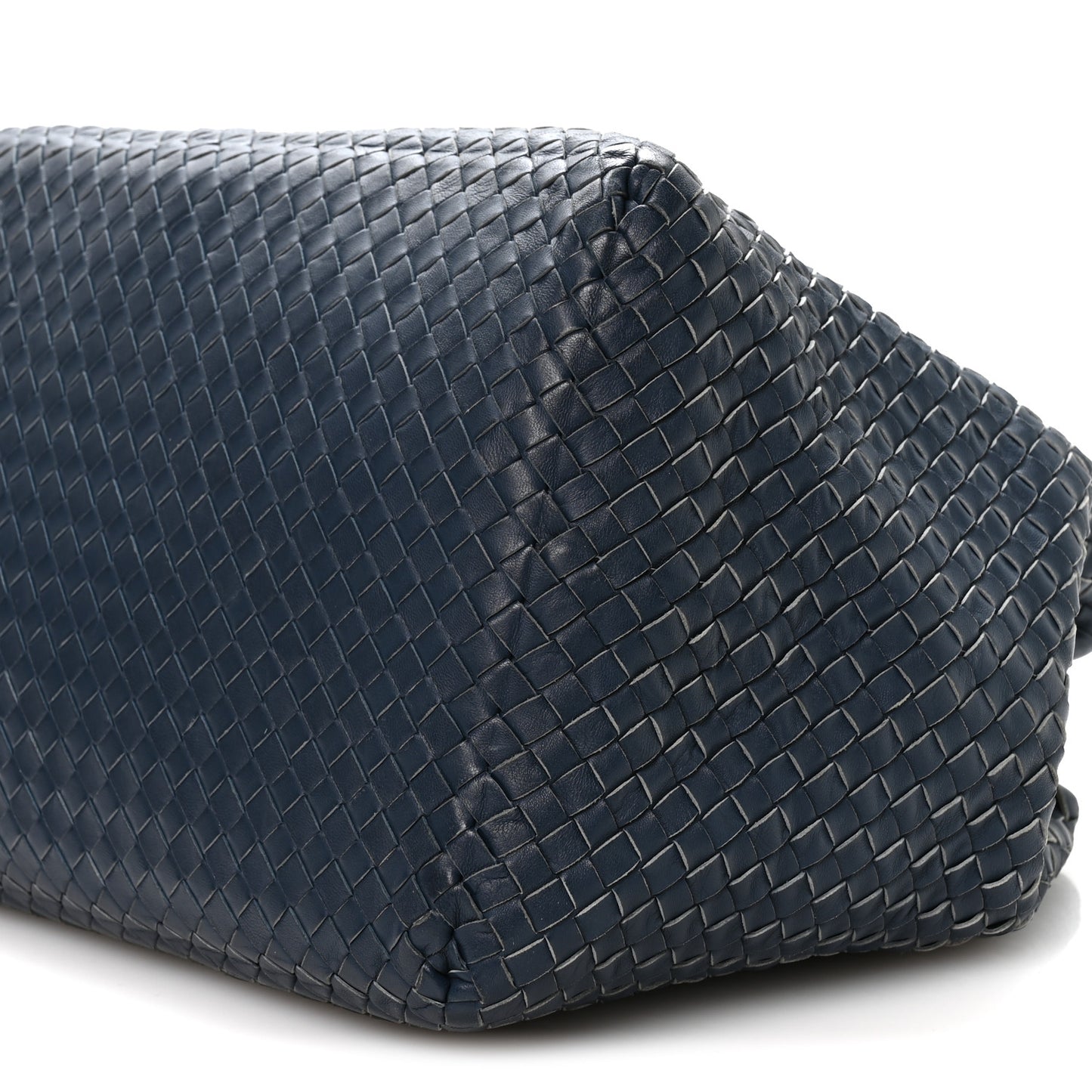 Nappa Intrecciato Brick Tote Blue