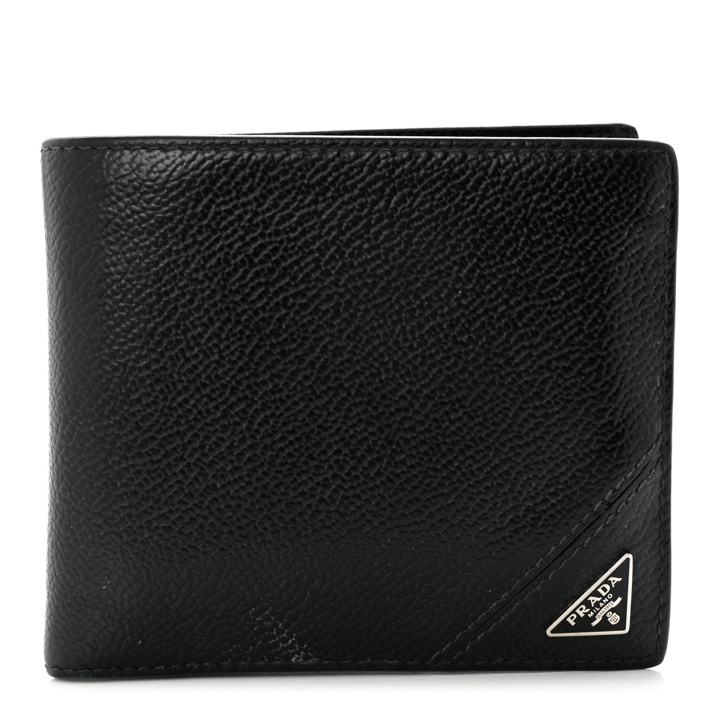 Micro Grain Bi-Fold Wallet Black