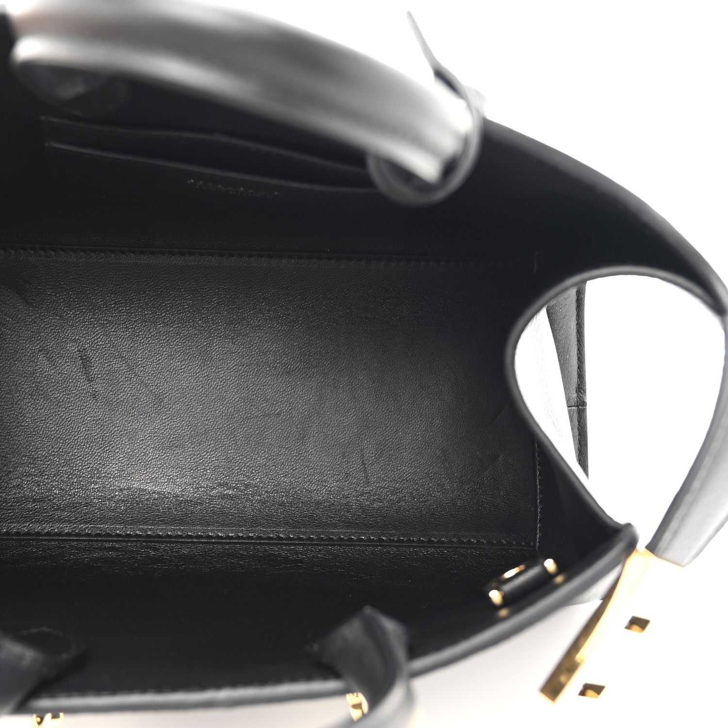 Salvatore Ferragamo Calfskin Mini Hug Bag Black 5 of 10