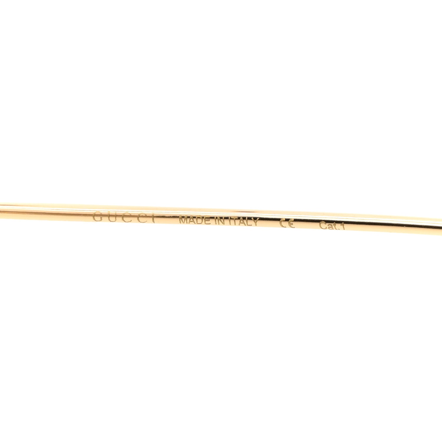 Gucci Metal Round Pearl Tip Sunglasses GG0253S Gold 6 of 8