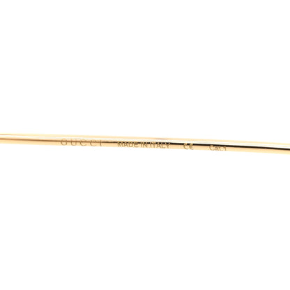Gucci Metal Round Pearl Tip Sunglasses GG0253S Gold 6 of 8