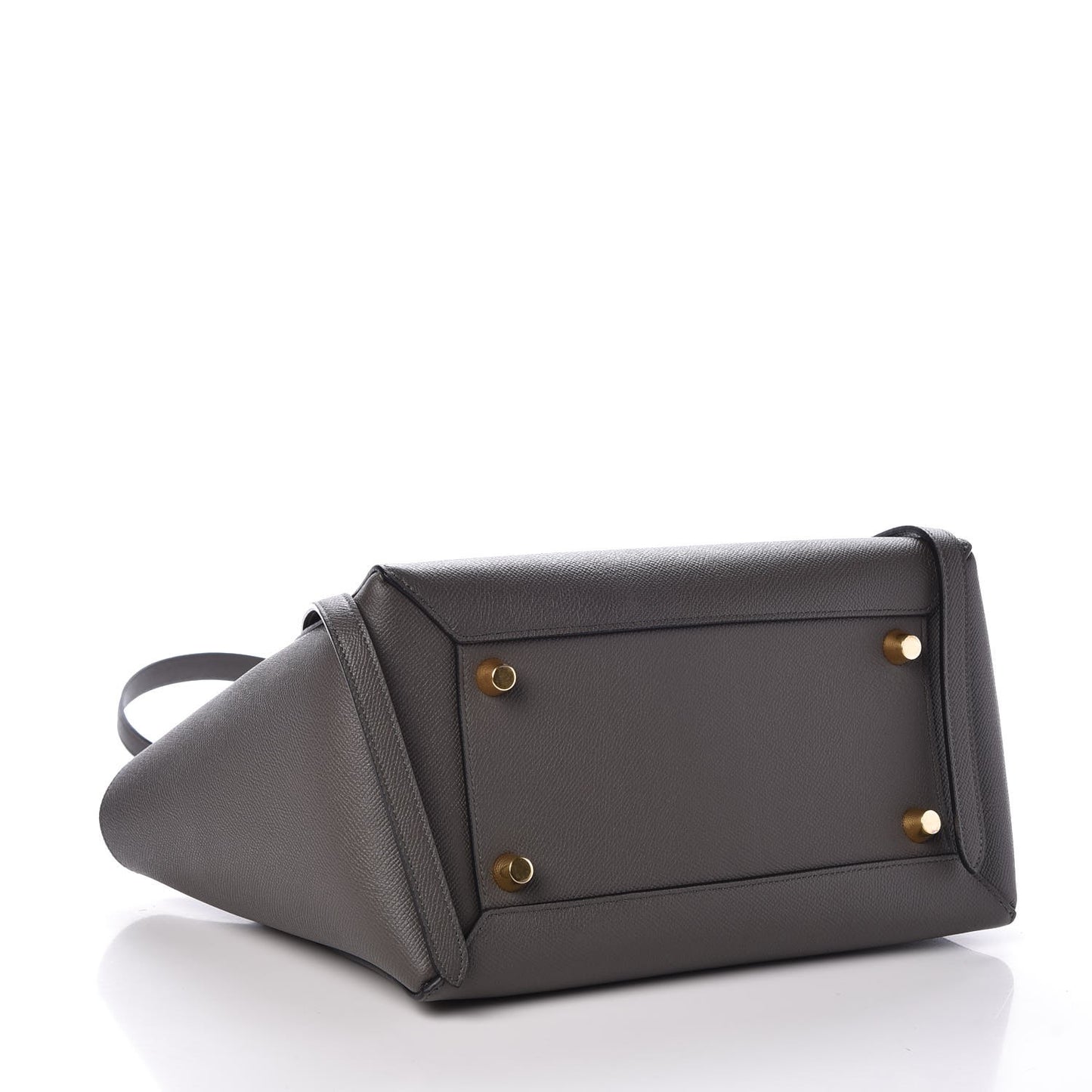 Grained Calfskin Mini Belt Bag Grey