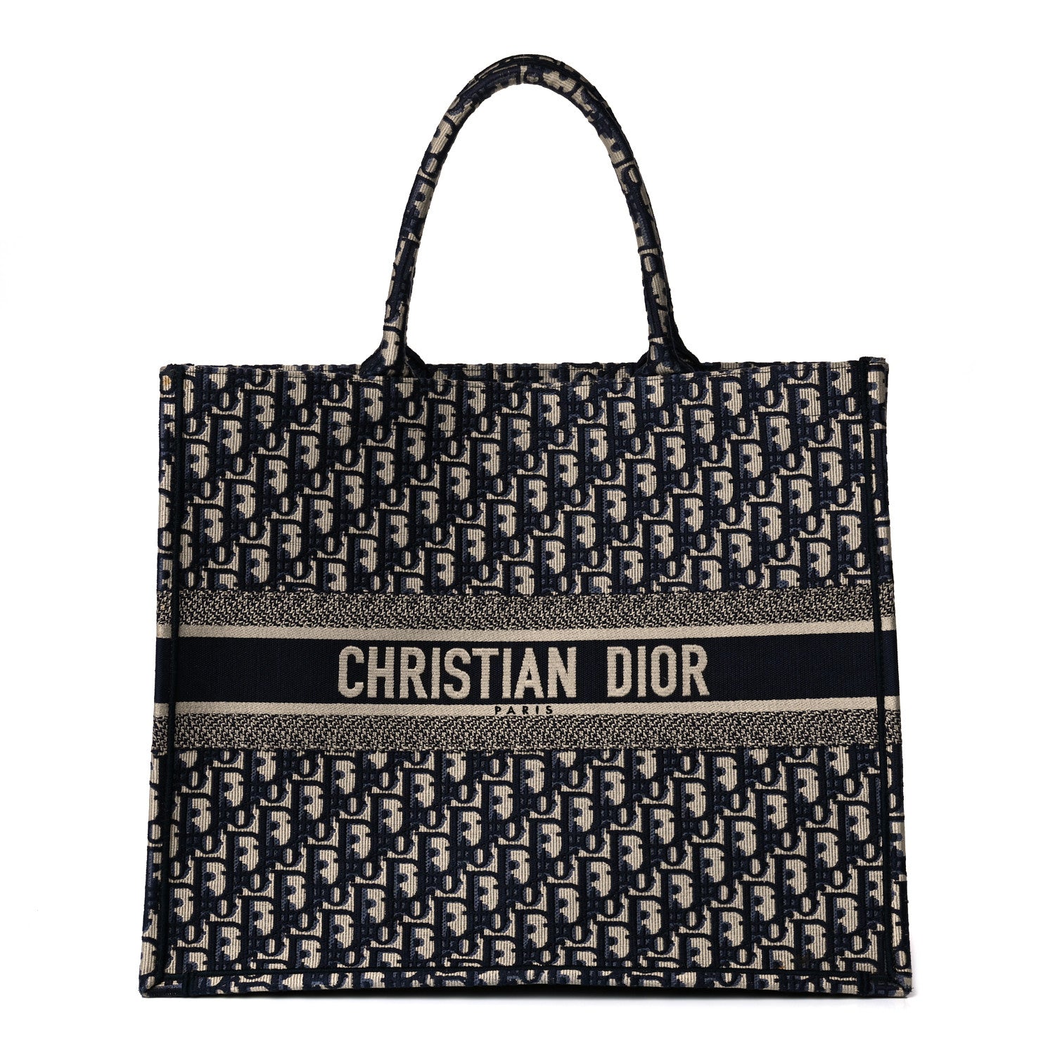 Christian Dior Oblique Book Tote Blue Multicolor 1 of 17