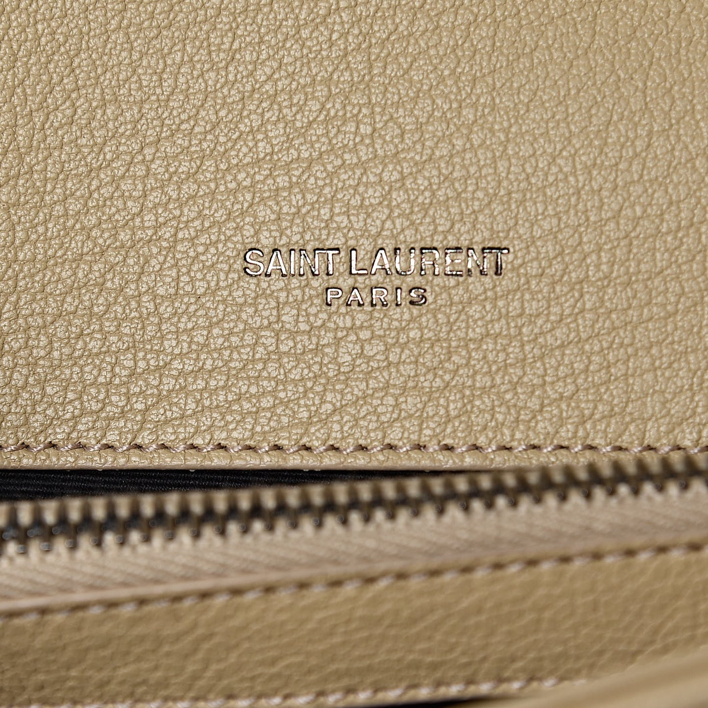 Sheepskin Matelasse Monogram Medium College Bag Beige