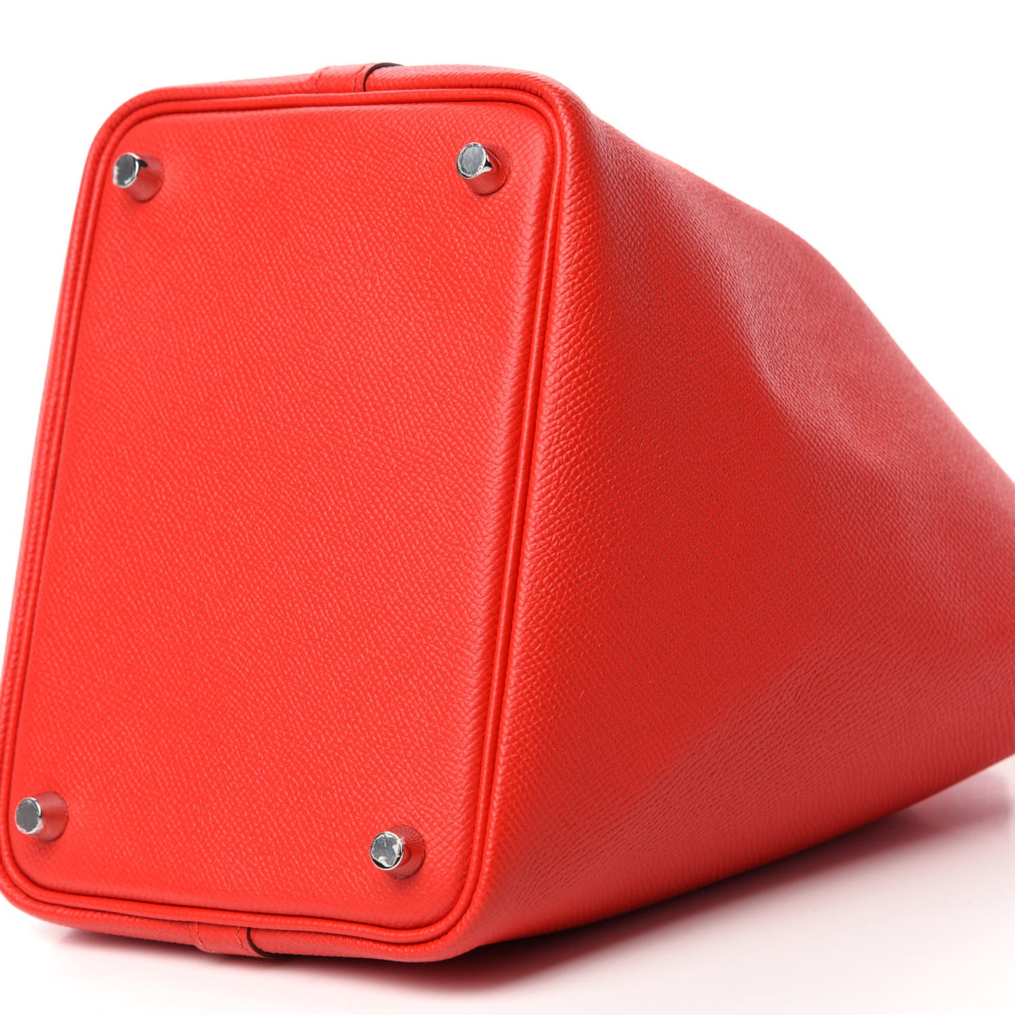 Epsom Tressage De Cuir Picotin Lock 18 PM Rouge Coeur Bleu du Nord Rouge H