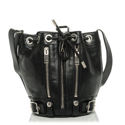 Saint Laurent Calfskin Small Rider Bucket Bag Black 1 of 6