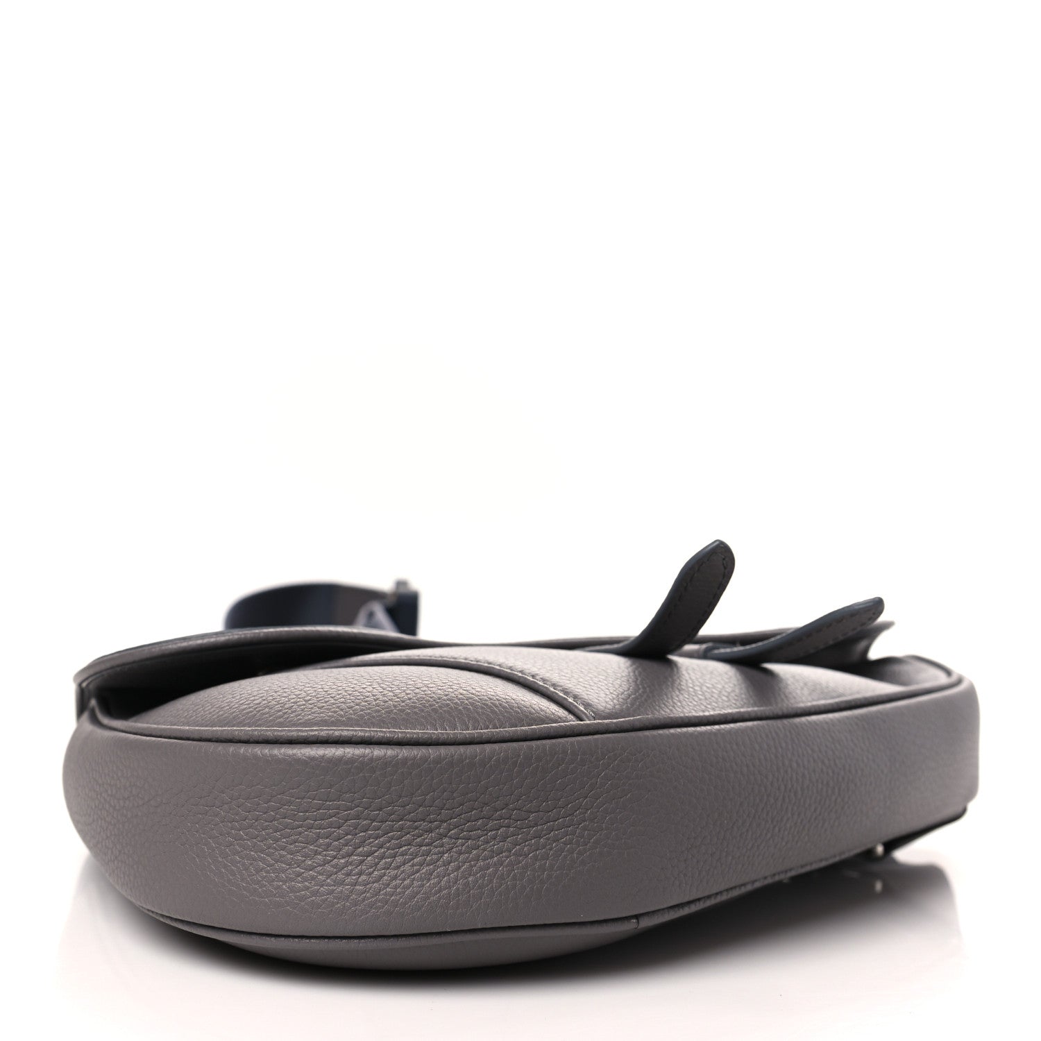 Christian Dior Calfskin Mens Saddle Bag Grey 4 of 9