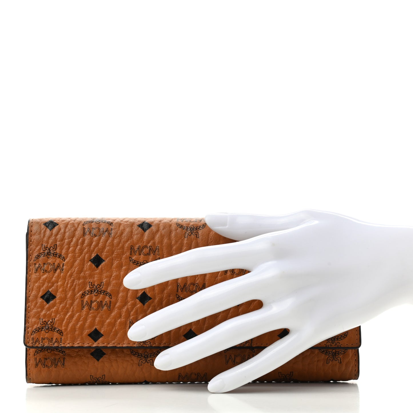 Visetos Continental Flap Wallet Cognac Red