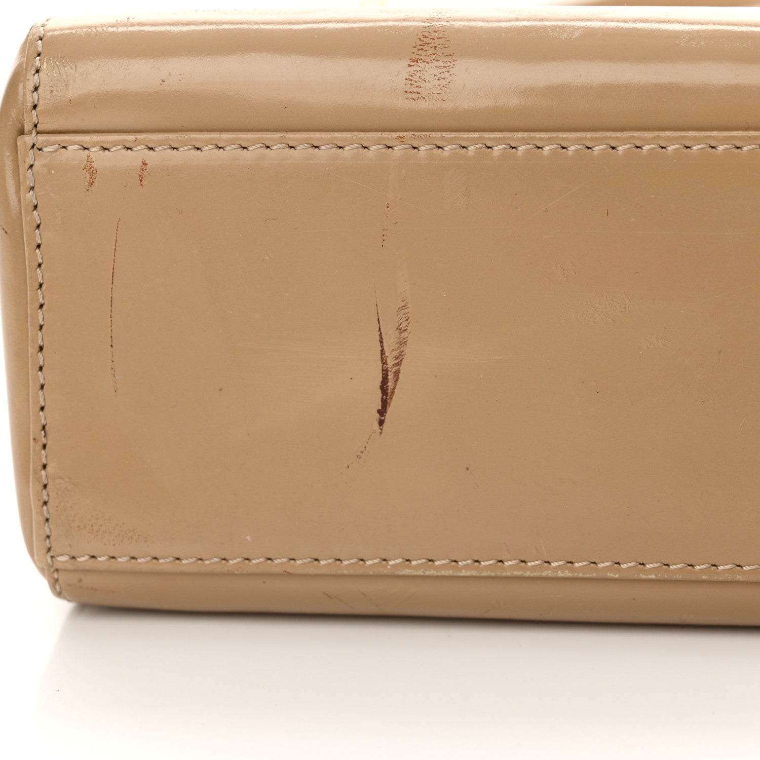 Christian Dior Patent Mini Lady Dior Beige 18 of 19