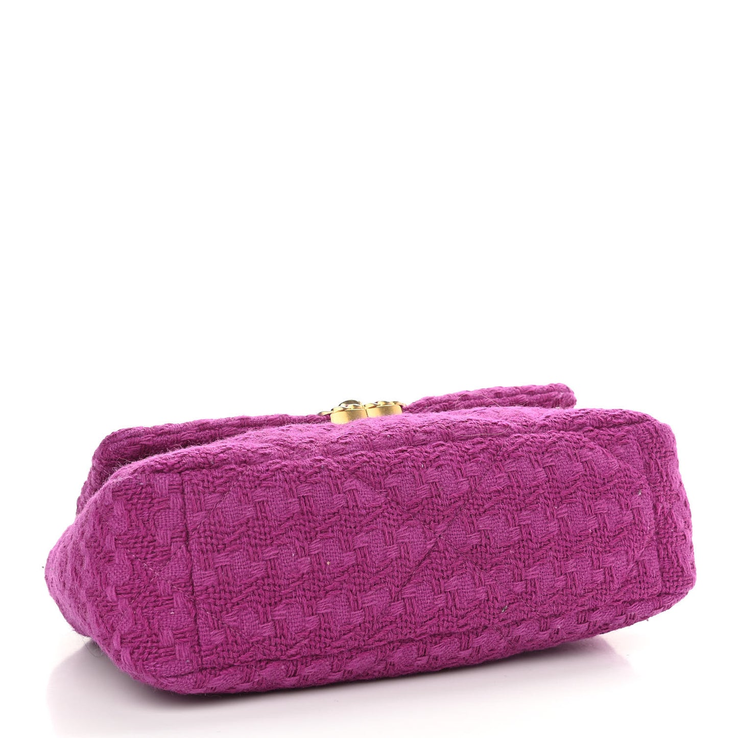 Tweed Quilted Medium Chanel 19 Flap Magenta