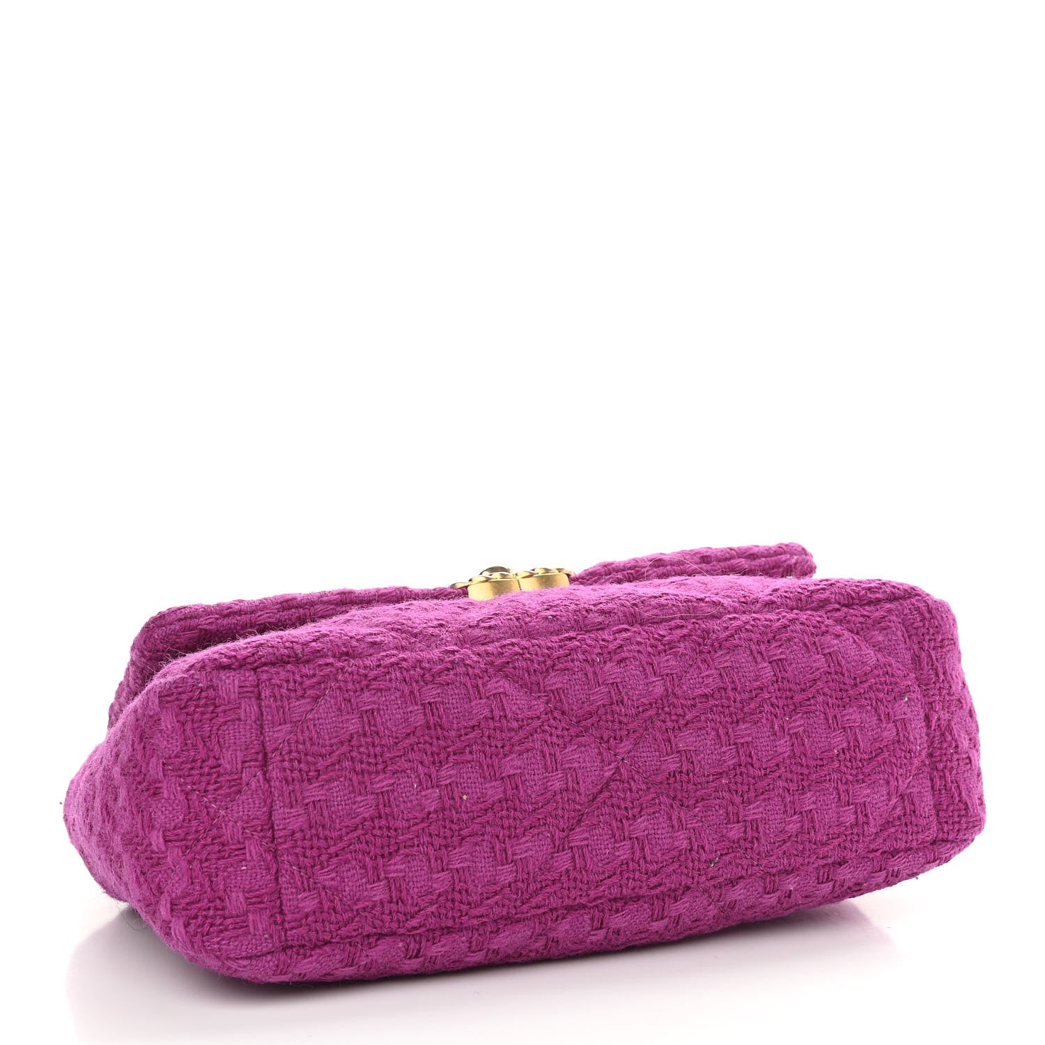 Chanel Tweed Quilted Medium Chanel 19 Flap Magenta 4 of 11