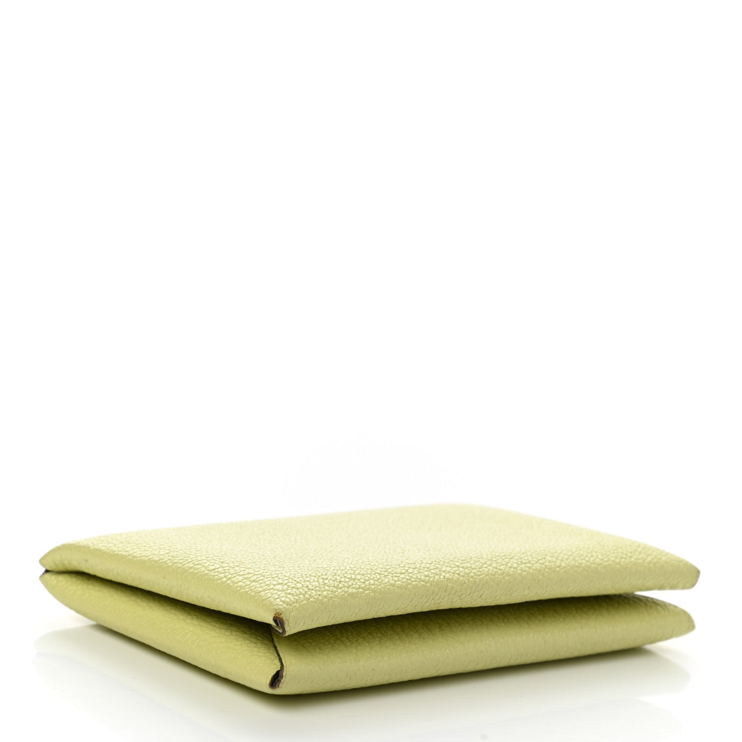 Chevre Mysore Verso Calvi Card Case Jaune Bourgeon Nata