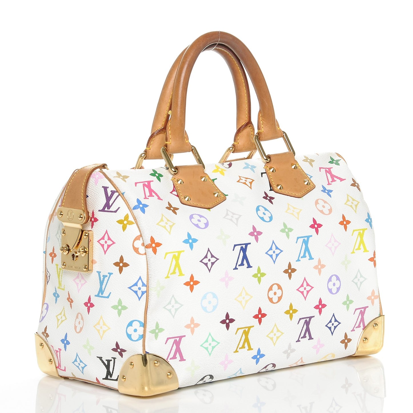 Monogram Multicolor Speedy 30 White