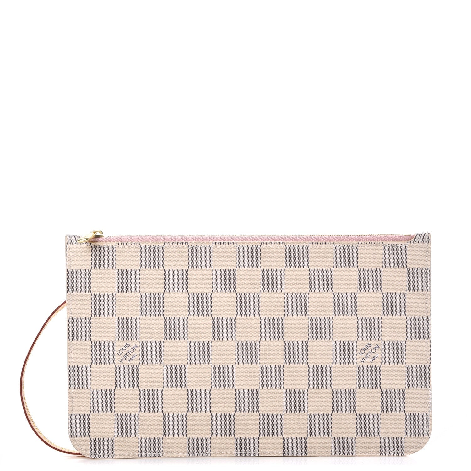 Louis Vuitton Damier Azur Neverfull MM GM Pochette Rose Ballerine 1 of 8