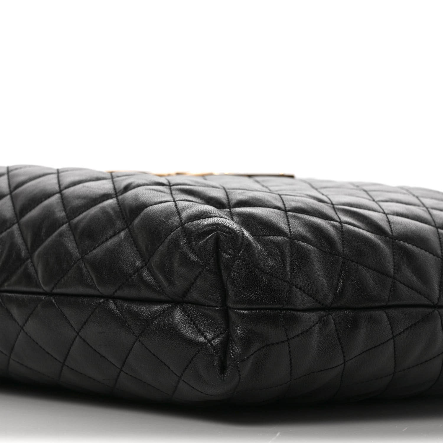 Saint Laurent Lambskin Quilted Maxi Icare Shopping Tote Black 9 of 9