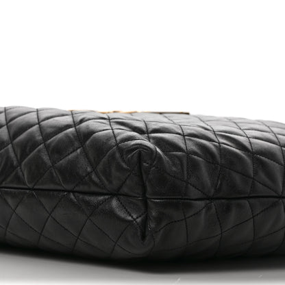 Saint Laurent Lambskin Quilted Maxi Icare Shopping Tote Black 9 of 9