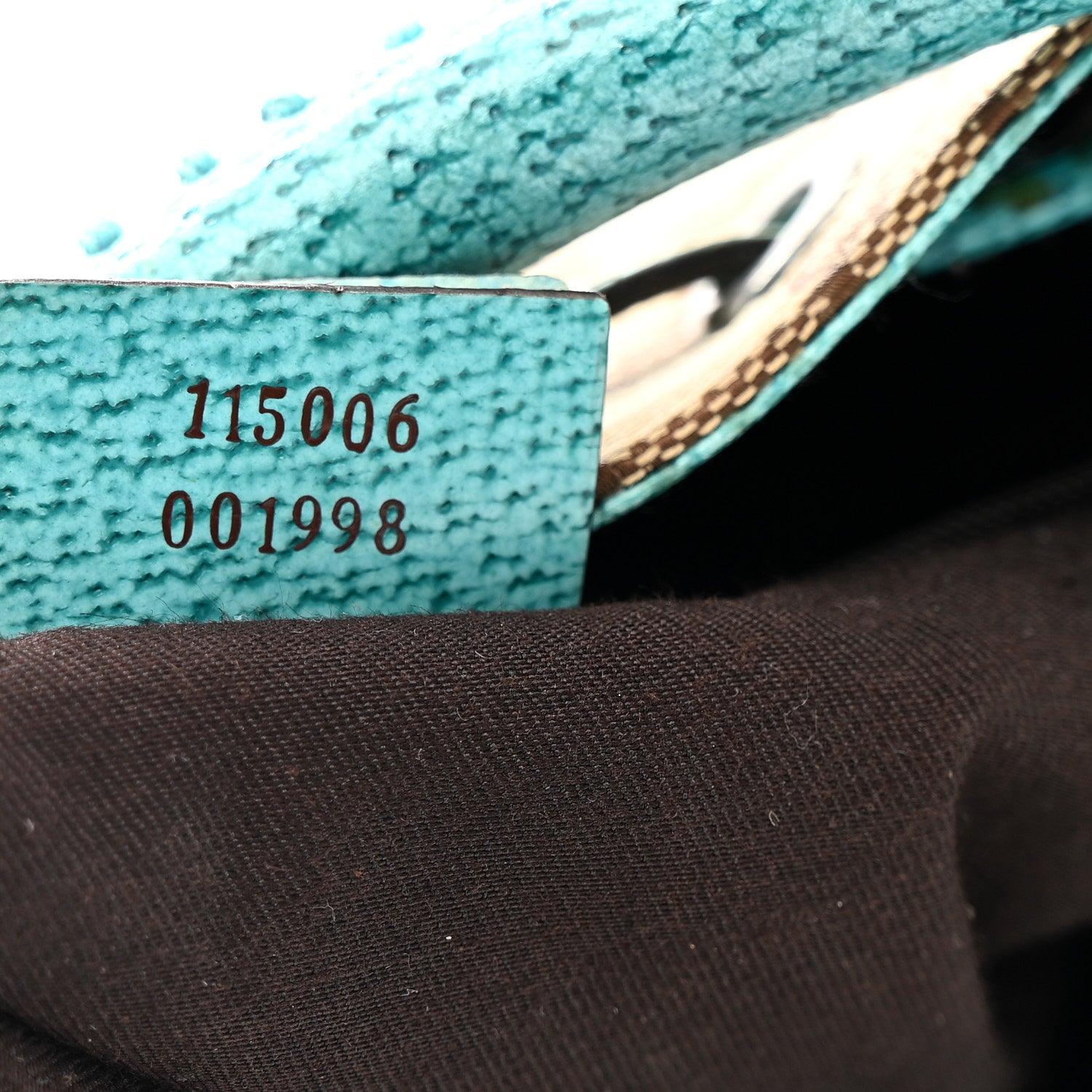 Gucci Monogram Drawstring Hobo Turquoise 7 of 15