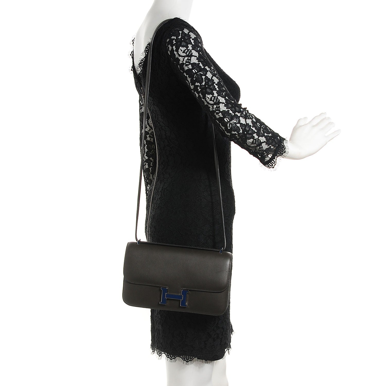 Hermes Veau Swift Constance Elan 25 Graphite 2 of 9