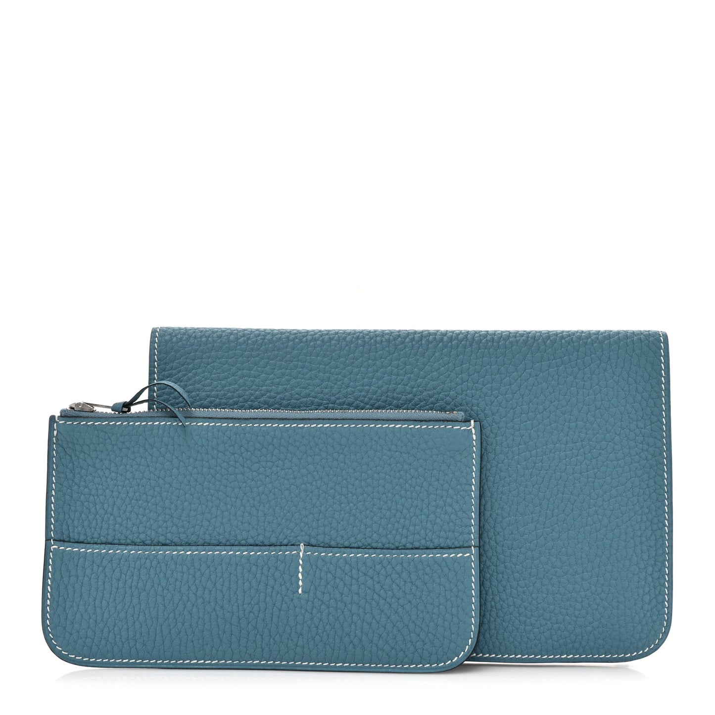 Togo Dogon Duo Wallet Blue Jean
