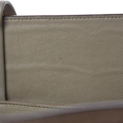Celine Crocodile Embossed Nubuck Small Belt Cabas Phantom Beige 7 of 11