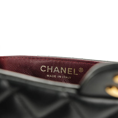 Chanel Lambskin Quilted East West Flap Black 7 of 8