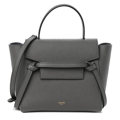 Celine Grained Calfskin Nano Belt Bag Grey 1 of 9