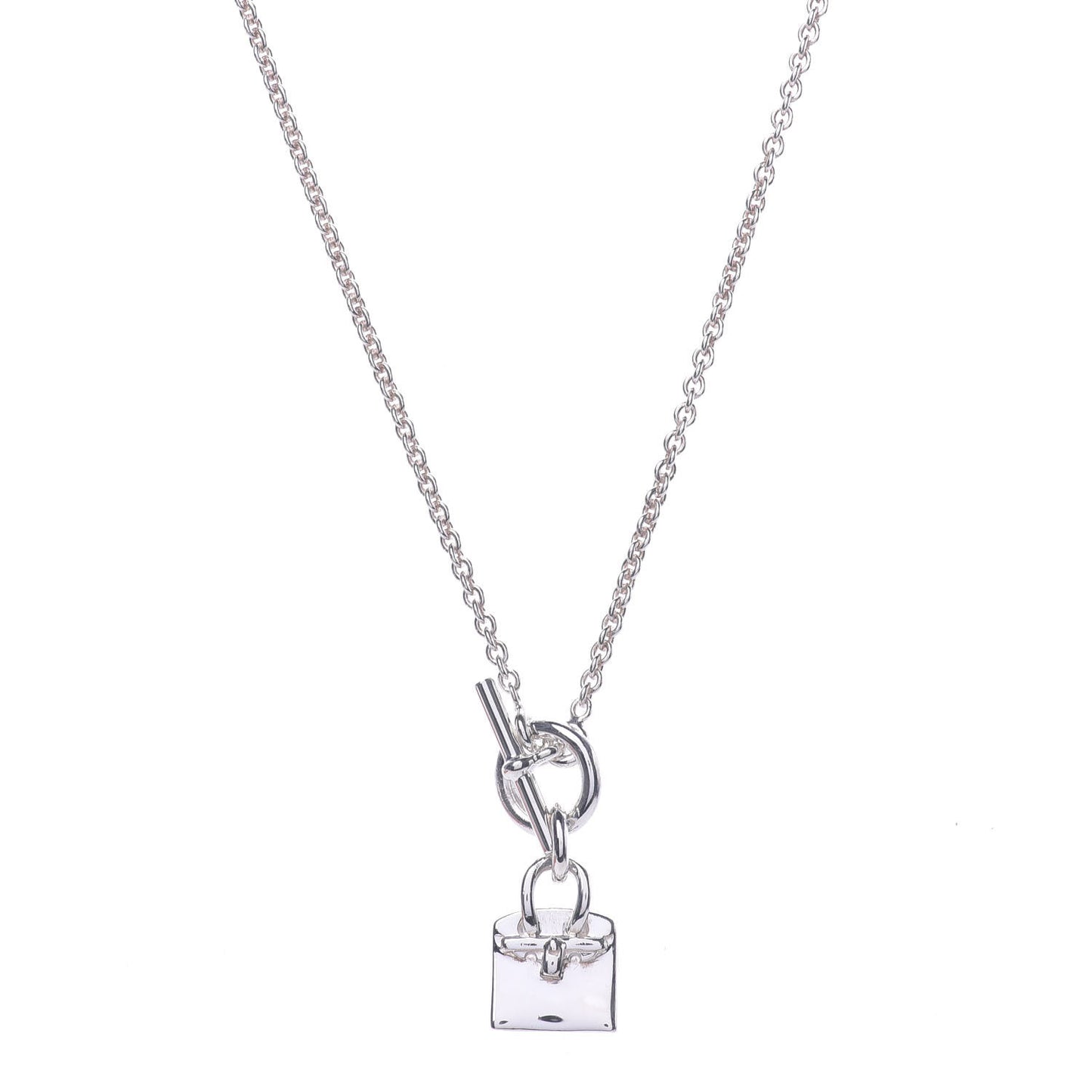 Sterling Silver Birkin Amulette Pendant Necklace