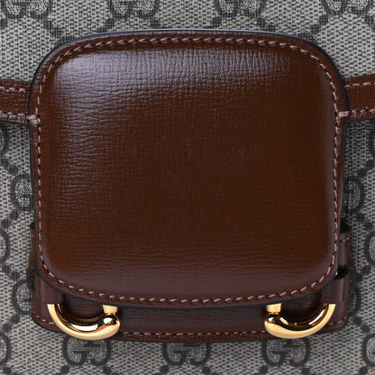 Gucci GG Supreme Monogram Horsebit 1955 Shoulder Bag Beige Brown Sugar 10 of 10