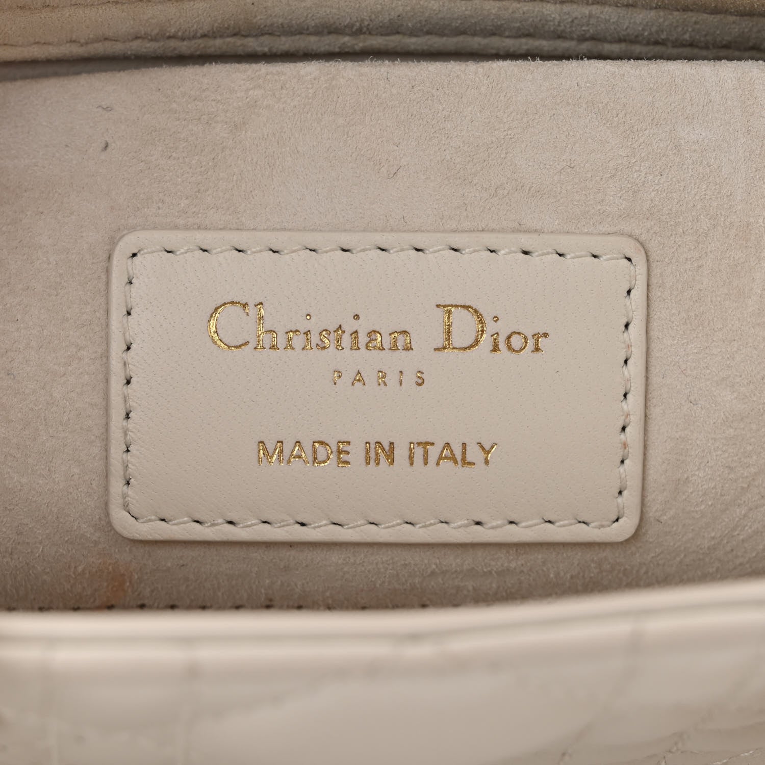 Christian Dior Lambskin Cannage Small Lady D-Joy Latte 6 of 10