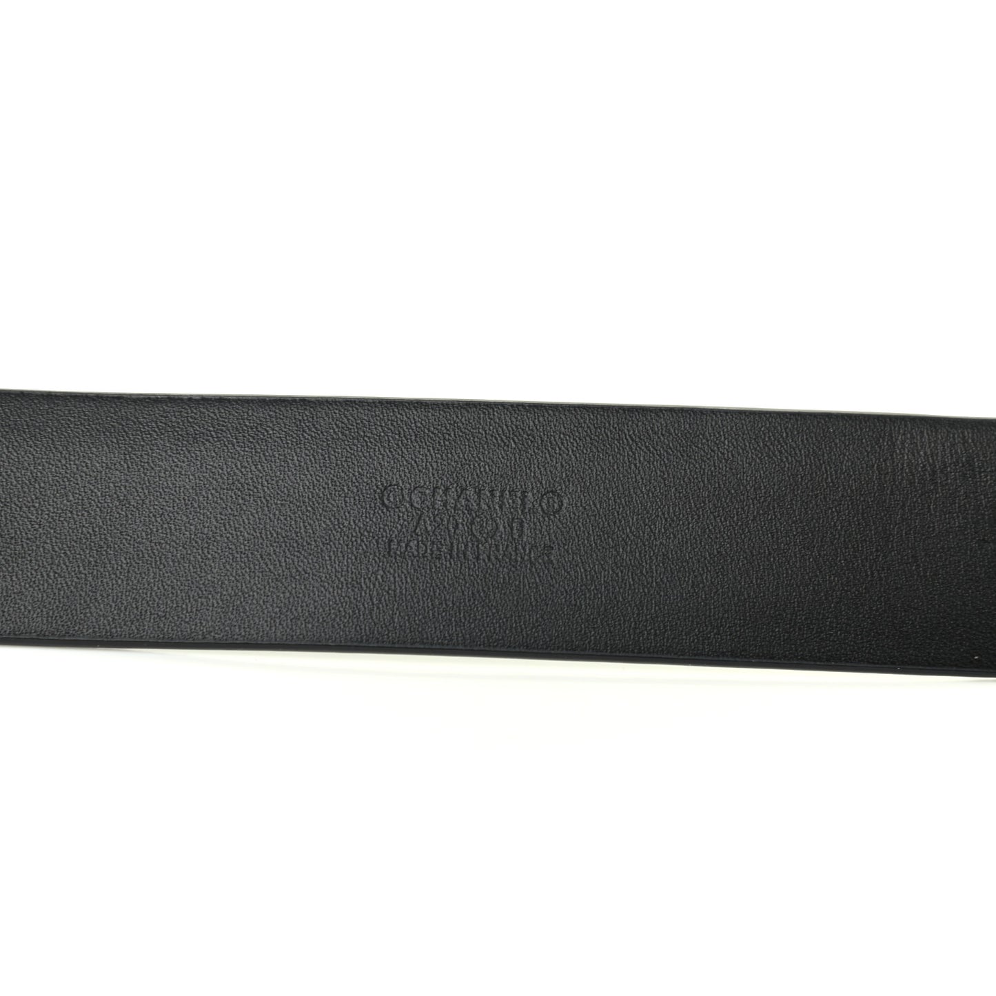 Calfskin Crystal Pearl Caviar CC Belt 85 34 Black