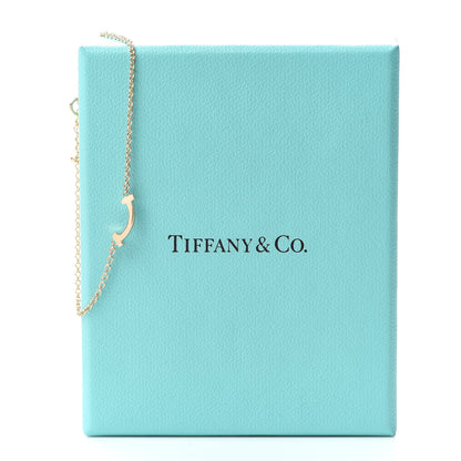 Tiffany 18K Rose Gold Mini T Smile Bracelet 6 of 6