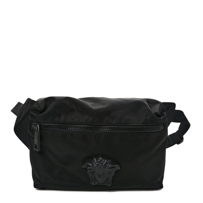 Versace Nylon Palazzo Medusa Belt Bag Black Ruthenium 1 of 9