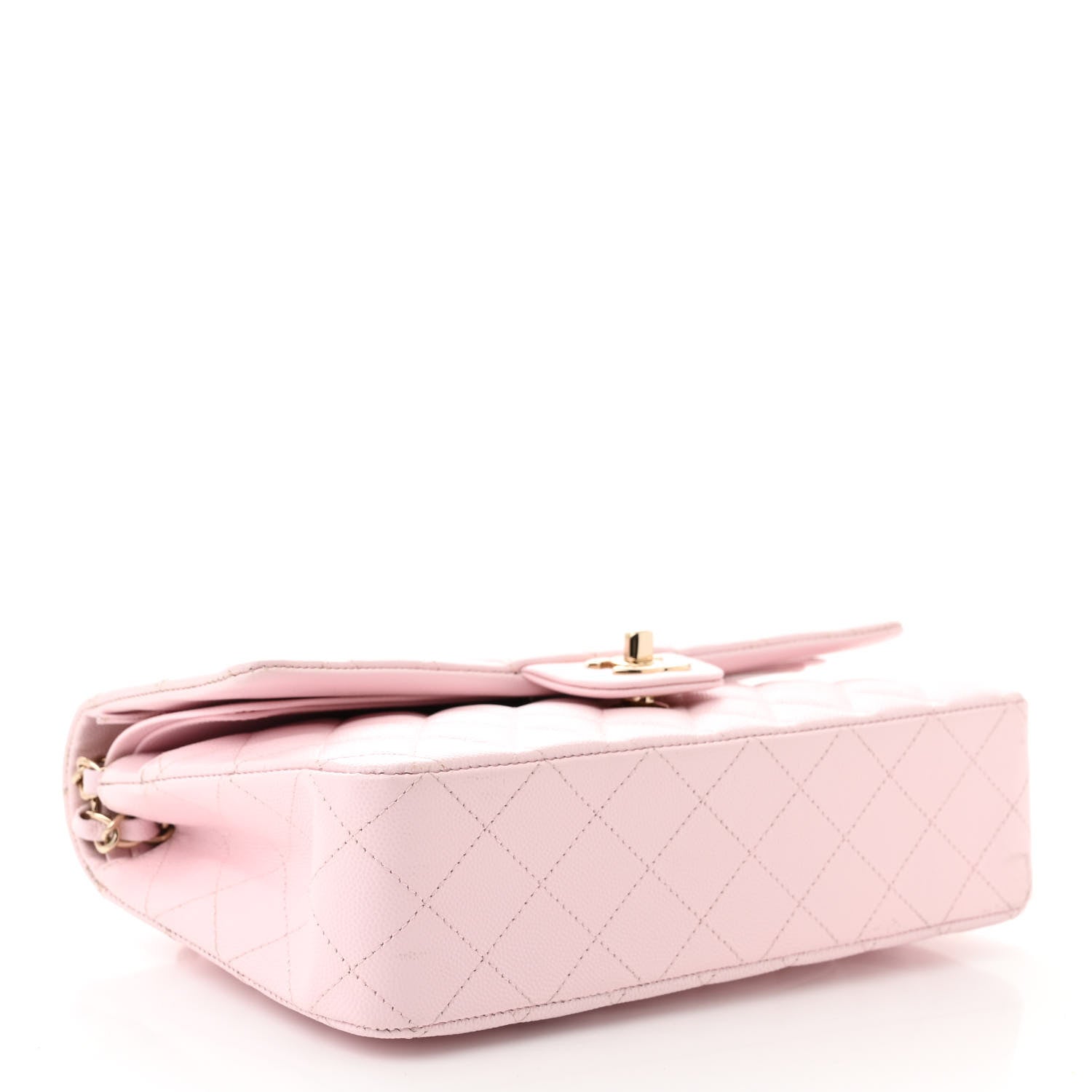 Chanel Caviar Quilted Medium Double Flap Light Pink 4 of 10