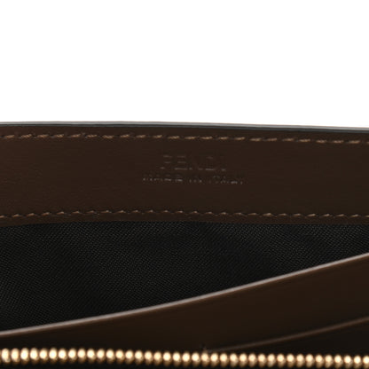 Fendi Vitello Soft F is Fendi Bi-Color FF 1974 Embossed Continental Envelope Wallet On Chain Maya Black 6 of 9