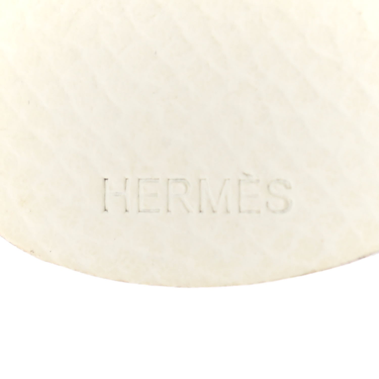 Hermes Epsom Snowman Bag Charm White 4 of 4