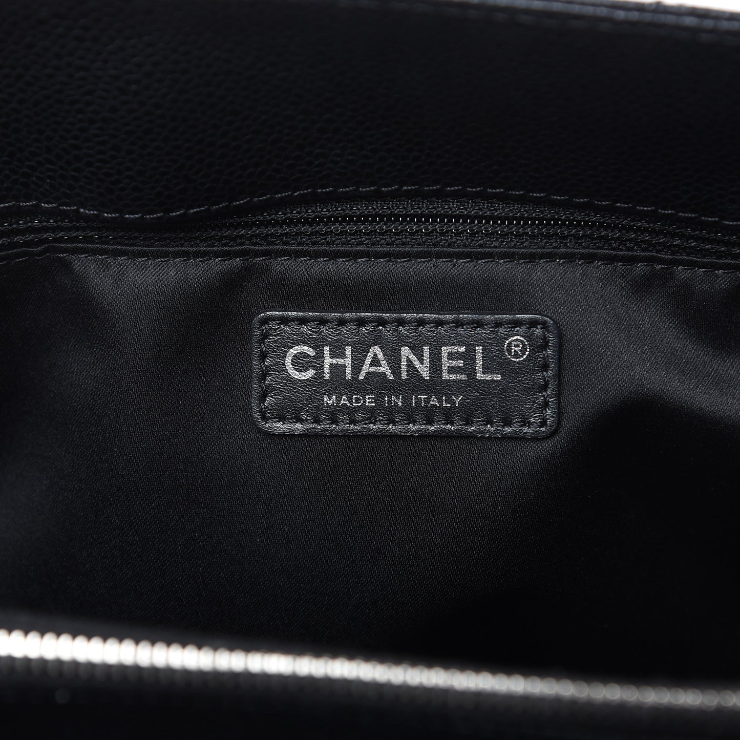Caviar Quilted Grand Shopping Tote GST Black